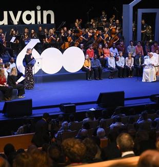 The meeting with university students (Photo: Catholic Press Photo/Vatican Media)